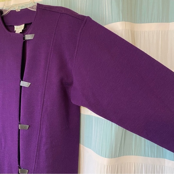 Vintage Neil Martin 1980’s Dress Acrylic Wool Purple Sz Medium - Picture 6 of 7